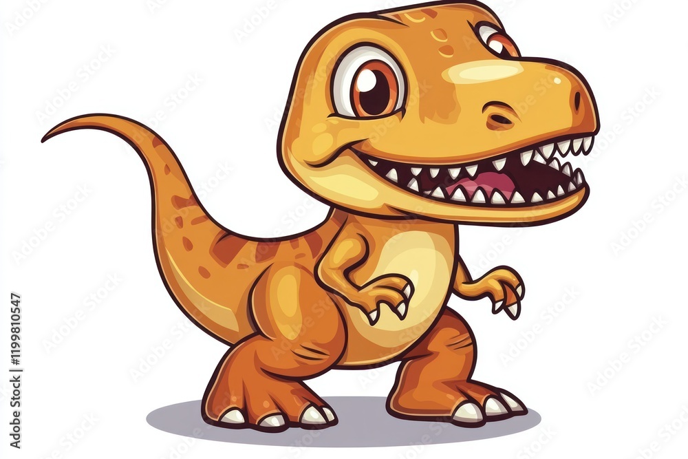 Playful Cartoon Dinosaur Character Design Playful Cartoon Dinosaur Character Design