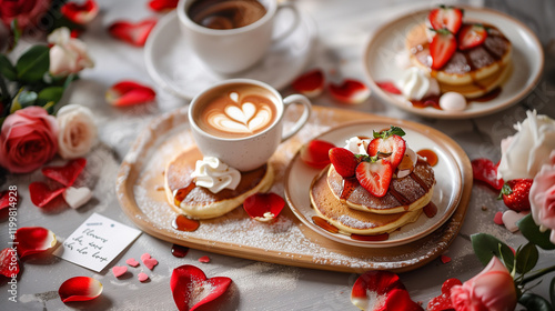 coffee with pancakes 
