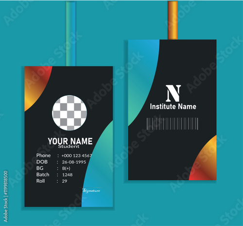 2 sided ID Card Design