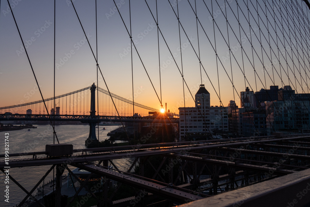 Fototapeta premium View from Brooklyn Bridge, NYC