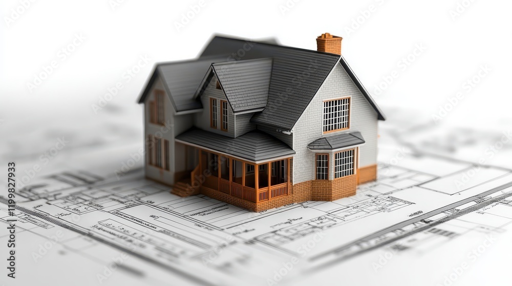 Model House on Blueprint Design for Loan Applications