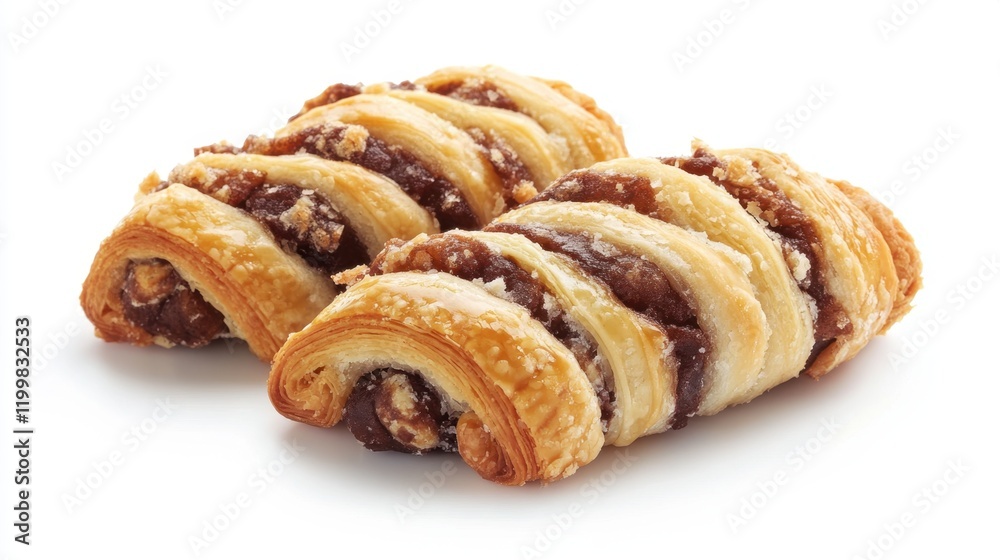 Delicious twisted pastry with sweet apple filling Delicious twisted pastry with sweet apple filling