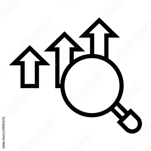 perspective analytics vector icon