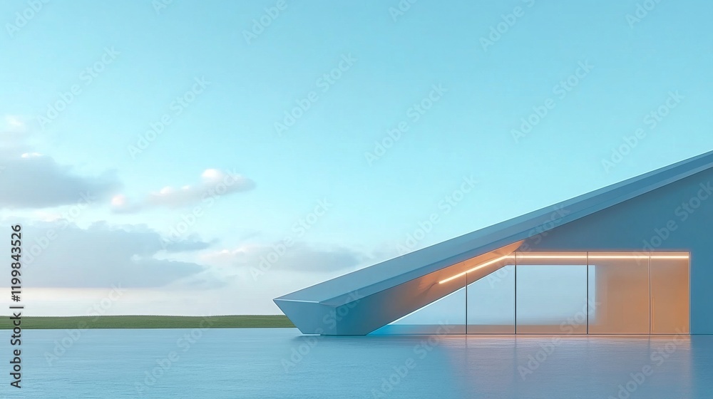 Fototapeta premium building in the sea