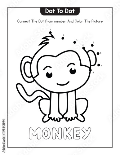Animals Dot To tot Page