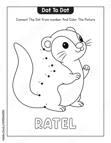 Animals Dot To tot Page