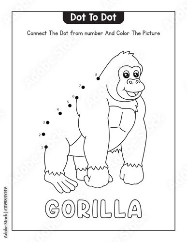Animals Dot To tot Page