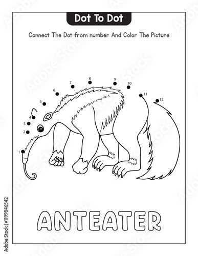 Animals Dot To tot Page
