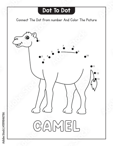 Animals Dot To tot Page