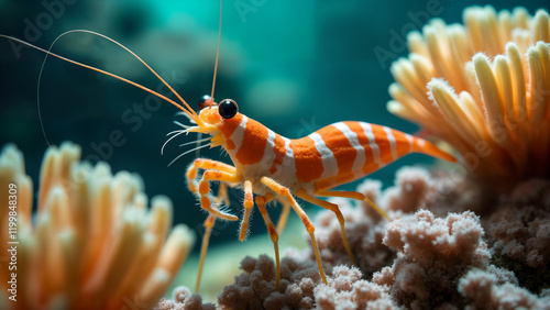 Harlequin Shrimp in Motion photo