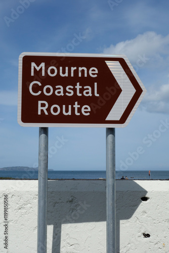 Mourne Coastal Route sign