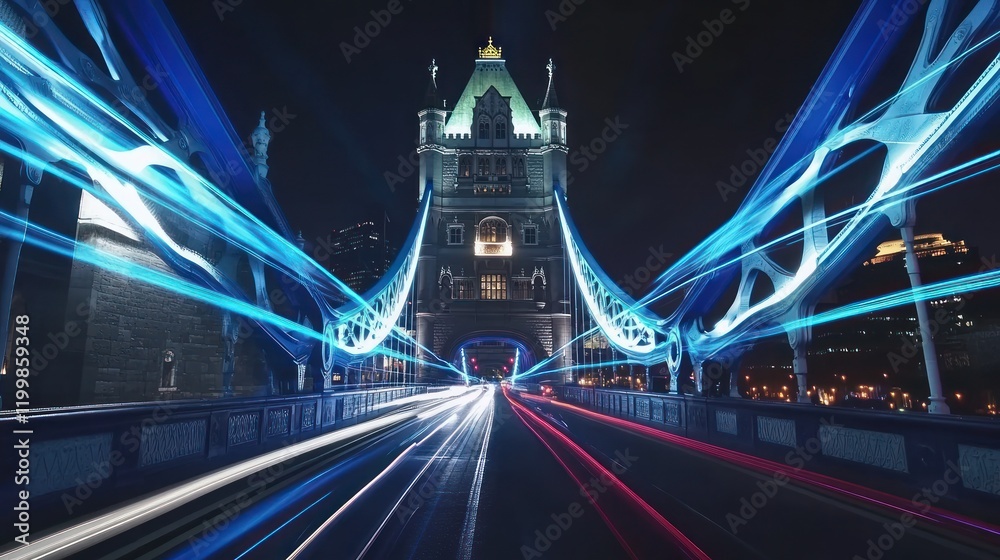 Obraz premium Tower Bridge Night Lights