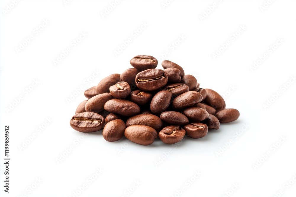 Naklejka premium coffee beans isolated on white