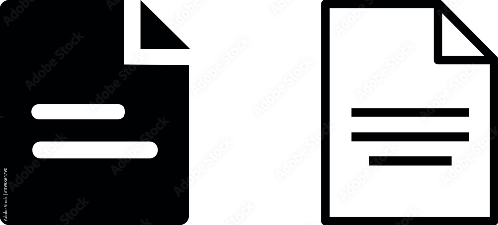Document Vector Icon Set: Paperwork, Files, and Information Management Designs Document Vector Icon Set: Paperwork, Files, and Information Management Designs