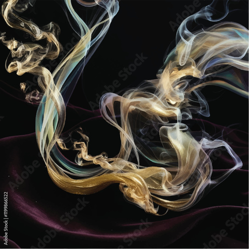 Luxurious_iridescent_golden_smoke_undulates
Art & Illustration