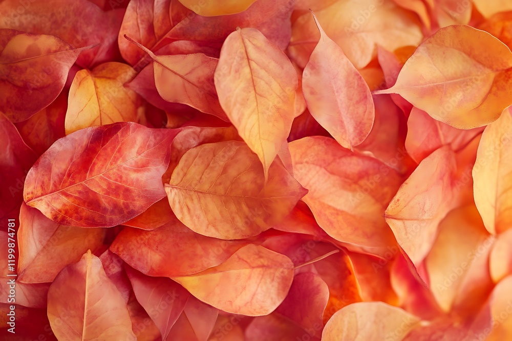 Fototapeta premium Colorful leaves background. Colorful leaves texture. Top view.