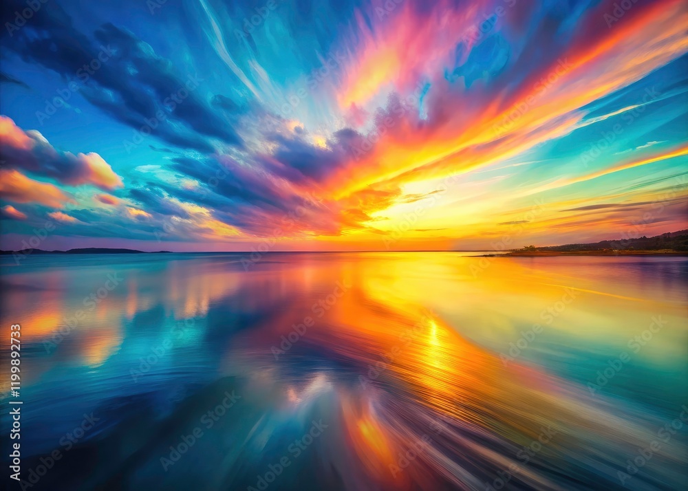 Ethereal night art: soft pastel brushstrokes create a dreamy, abstract canvas.