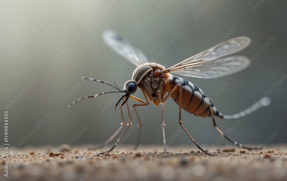 Closeup Macro Photography of a Mosquito Closeup Macro Photography of a Mosquito