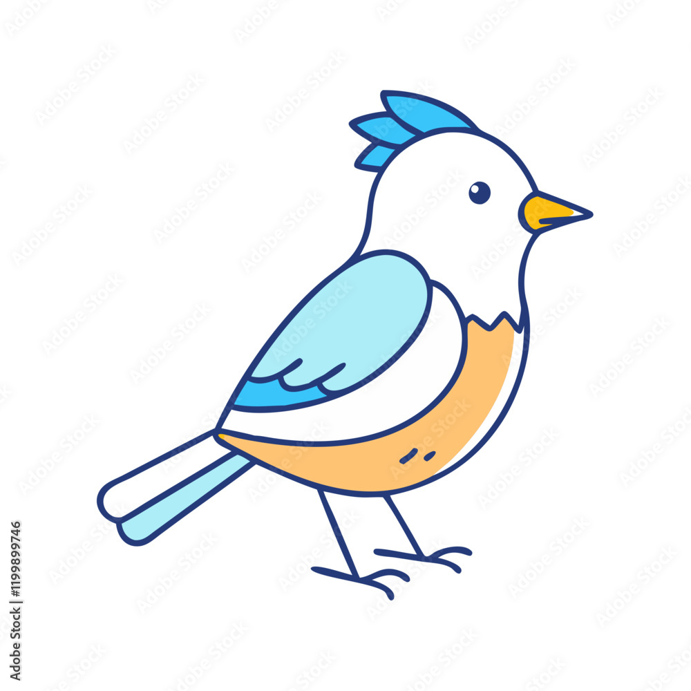 Obraz premium bird icon, bird vector illustration-simple illustration of bird, perfect for bird logos and themed design 