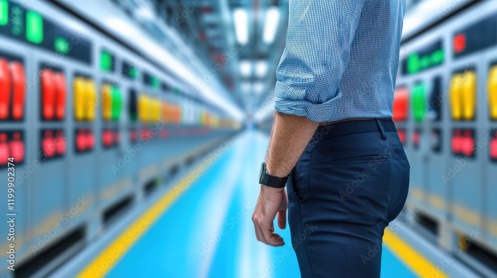 Naklejka premium Optimize supply standards using ai-driven predictive analytics in industrial settings for enhanced efficiency