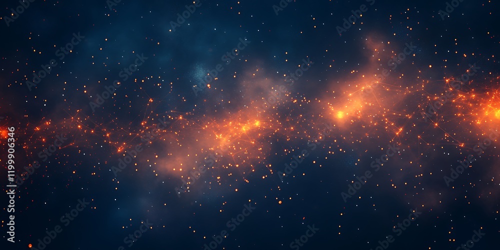 Fototapeta premium explosion of space. Milky Way, stars and nebula. Night starry sky. Galaxy Space background