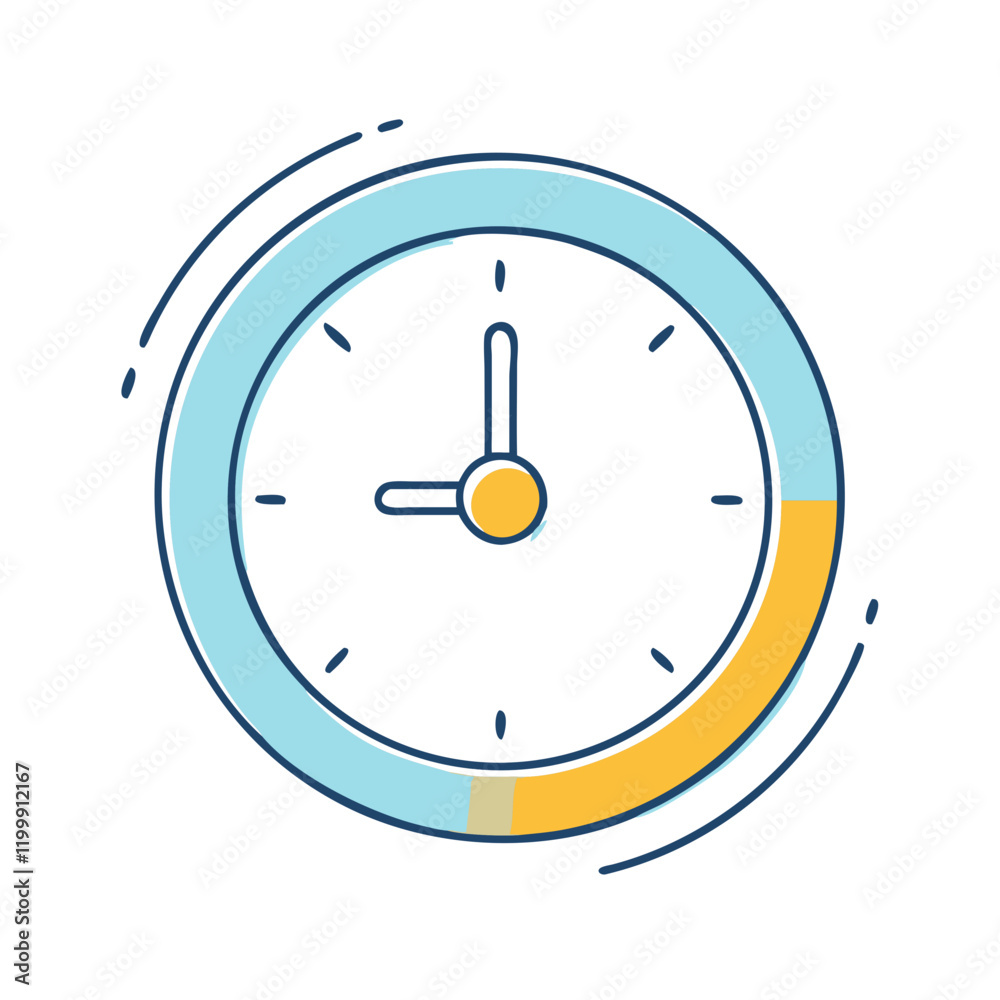 clock icon, clock vector illustration-simple illustration of clock, perfect for clock logos and themed design 