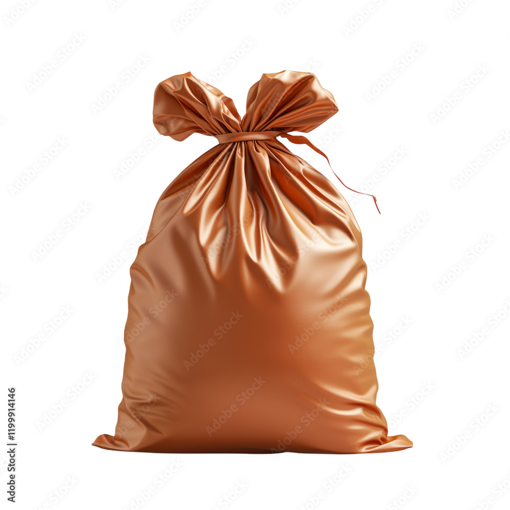 Obraz premium Brown Bag for Storage or Disposal Purposes Isolated on transparent background