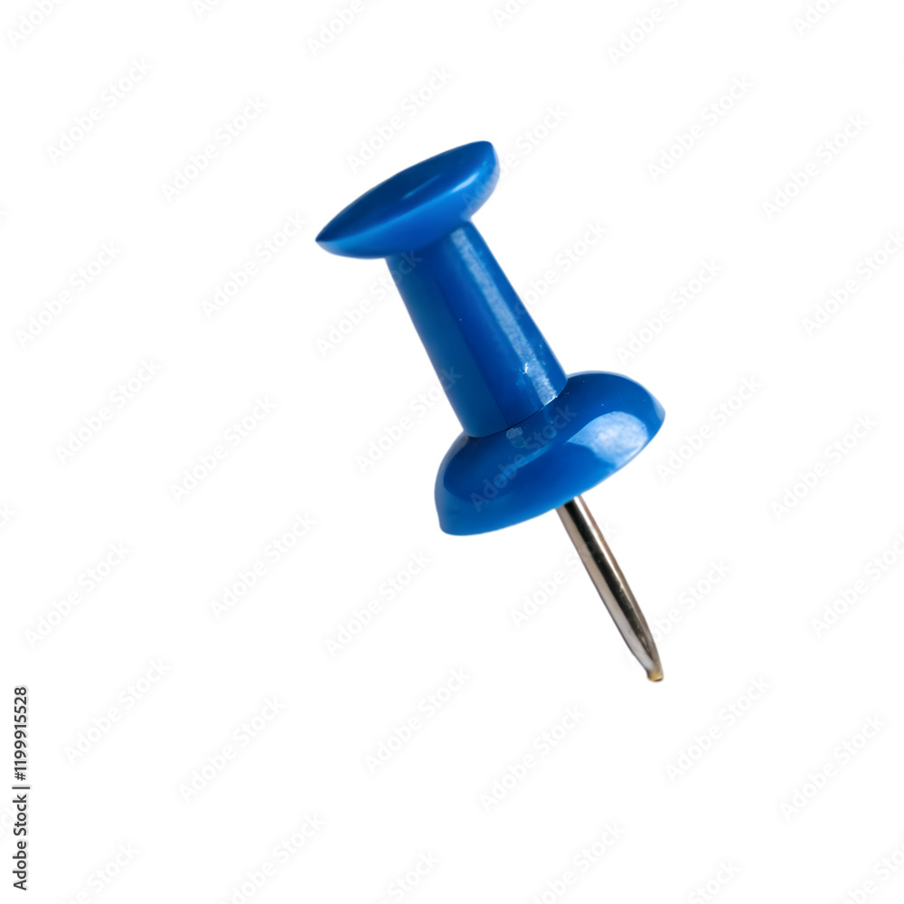 Single Blue Push Pin Isolated Black Background Office Supply tack note item macro sharp point metal Single Blue Push Pin Isolated Black Background Office Supply tack note item macro sharp point metal