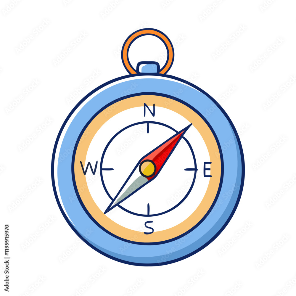 compass icon, compass vector illustration-simple illustration of compass, perfect for compass logos and themed design 