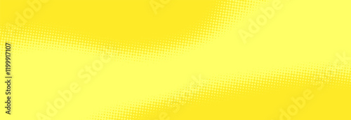 Modern yellow pop art background with halftone dots desing in comic style, vector illustration eps10	