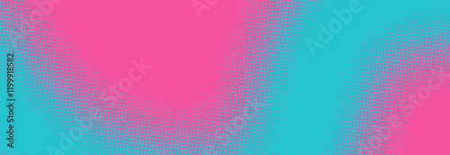 Bright pink and blue pop art retro background with halftone in comics style vector illustration eps10