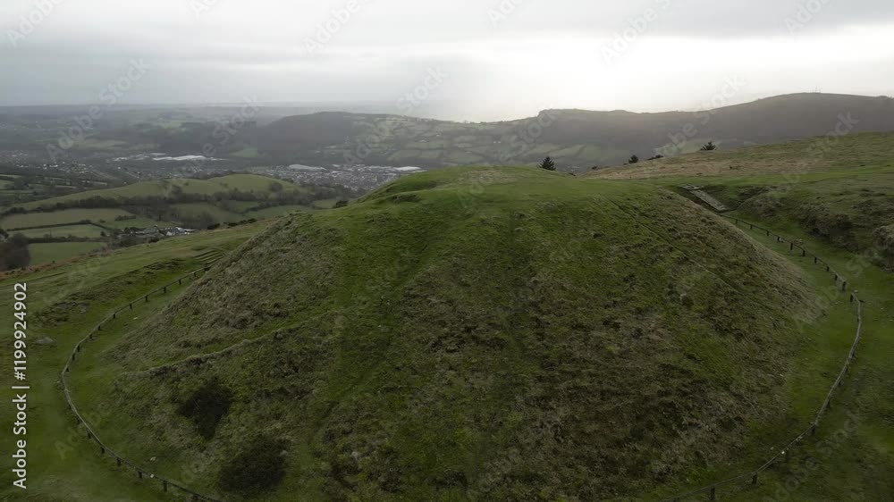 Twmbarlwm and Risca, Newport, Wales, Drone shoot