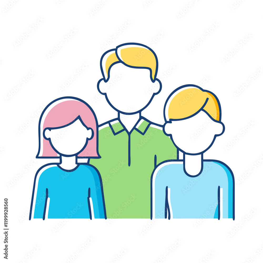 family icon, family vector illustration-simple illustration of family, perfect for family logos and themed design family icon, family vector illustration-simple illustration of family, perfect for family logos and themed design