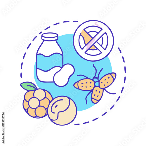 food allergens icon, food allergens vector illustration-simple illustration of food allergens, perfect for food allergens logos and themed design 