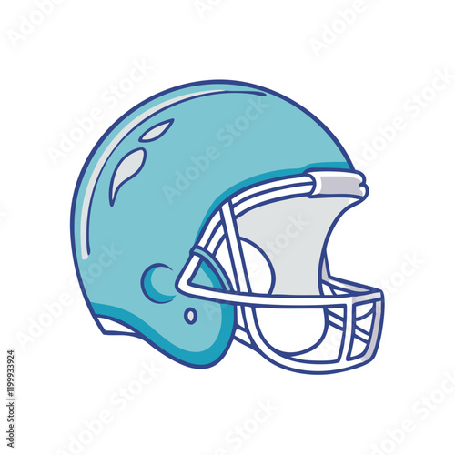 football helmet icon, football helmet vector illustration-simple illustration of football helmet, perfect for football helmet logos and themed design  photo