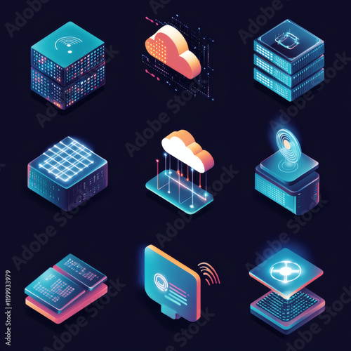 A versatile collection of communication icons designed to enhance visual storytelling and digital interfaces. This set includes essential symbols such as chat bubbles, phones, emails, envelopes, megap