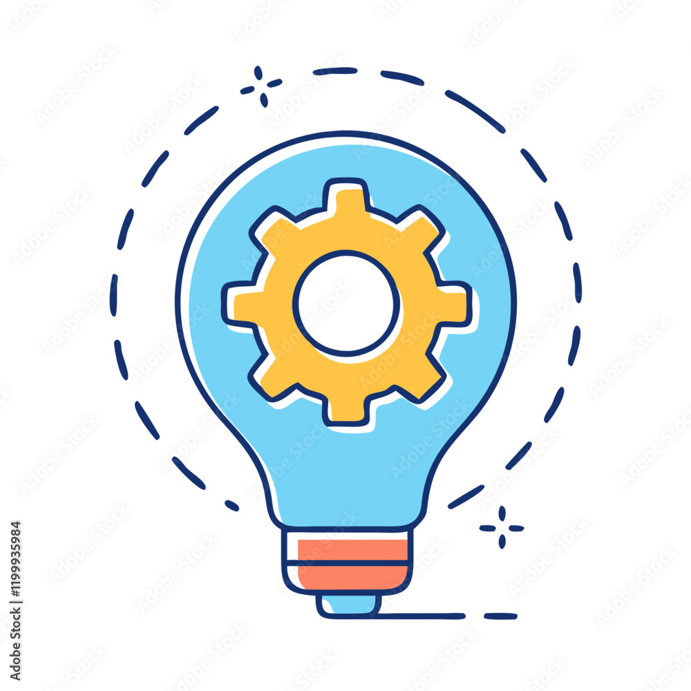gear on light bulb icon, gear on light bulb vector illustration-simple illustration of gear on light bulb, perfect for gear on light bulb logos and themed design gear on light bulb icon, gear on light bulb vector illustration-simple illustration of gear on light bulb, perfect for gear on light bulb logos and themed design