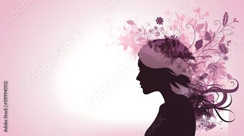 Beautiful Women's Day Background with Pastel Colors and Abstract Art