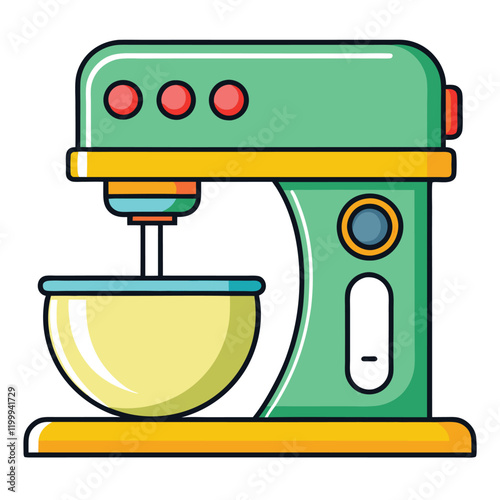 illustration of a mixer