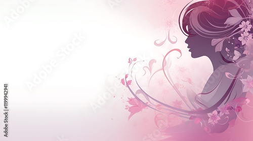 Luxurious Women's Day Background with Sparkling Details and Pink Tones