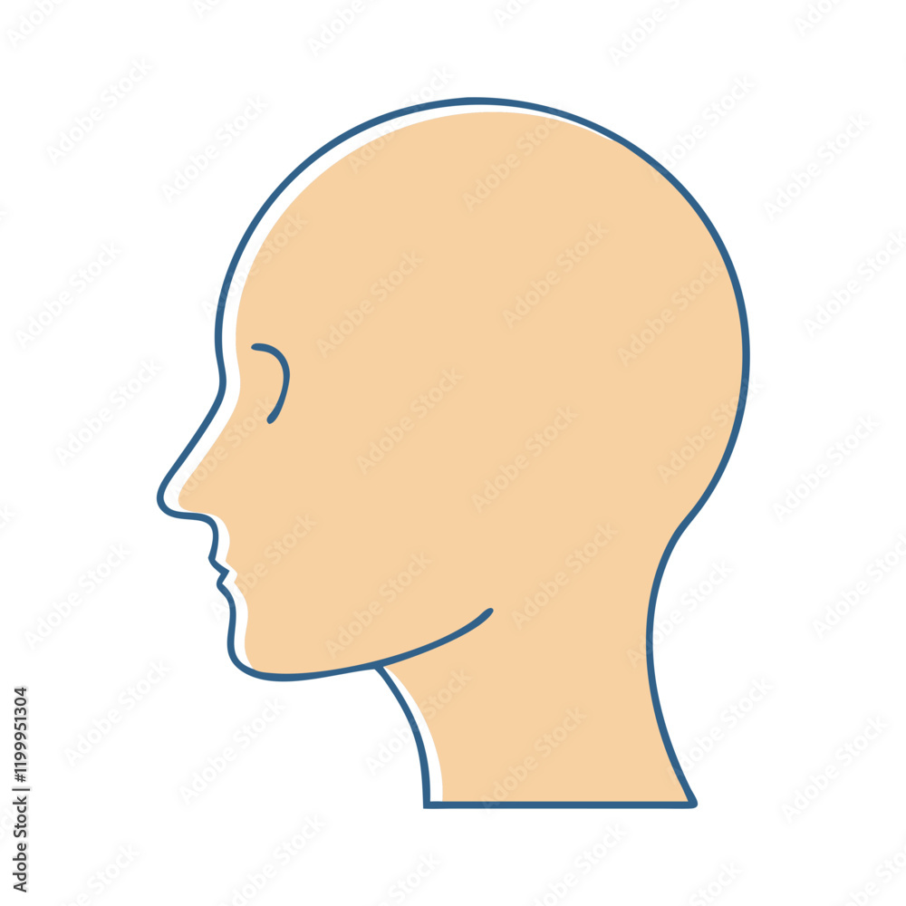 human head icon, human head vector illustration-simple illustration of human head, perfect for human head logos and themed design human head icon, human head vector illustration-simple illustration of human head, perfect for human head logos and themed design
