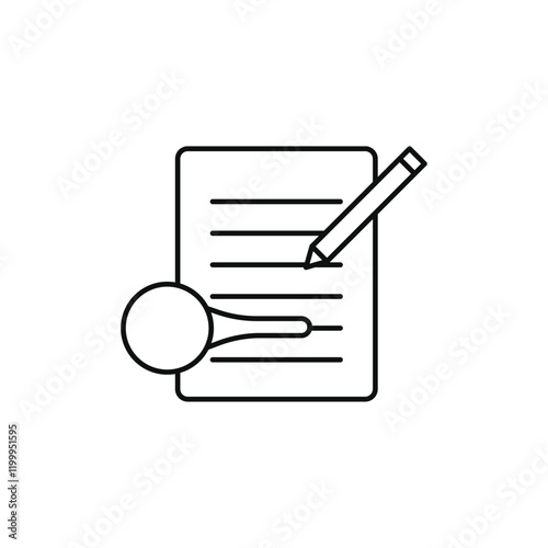 Defining icon Flat simple outline