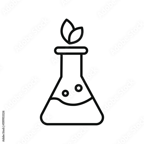 GMO icon Flat simple outline