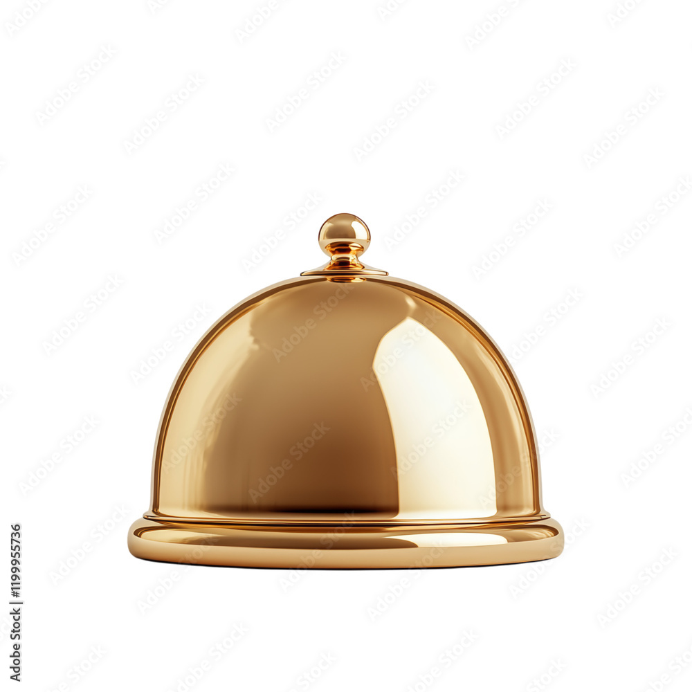 Elegant Golden Bell on White Background Isolated on transparent background Elegant Golden Bell on White Background Isolated on transparent background