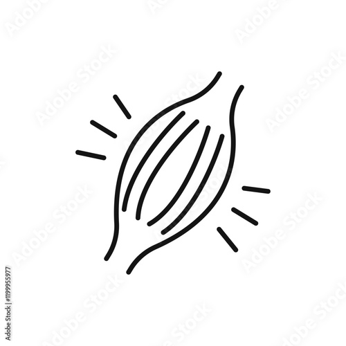 Myalgia icon Flat simple outline