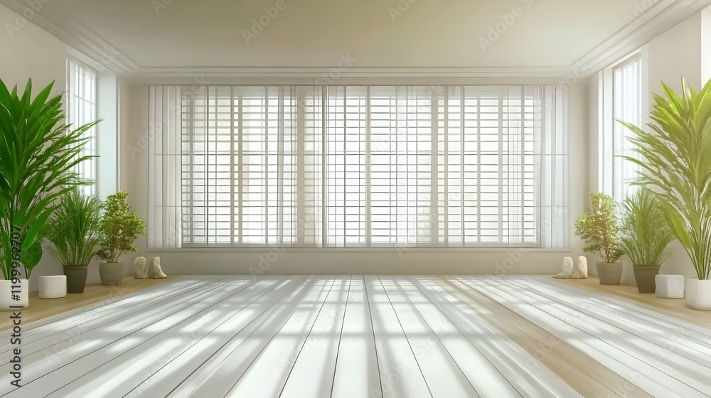 Three rolls of yoga mat are laying on a wooden floor Three rolls of yoga mat are laying on a wooden floor