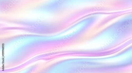 Colorful iridescent, holographic rainbow foil texture background. Iridescent fabric trendy cloth holographic texture purple pink blue metal