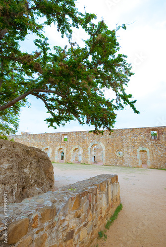 Exconvent of Cuilapam, Oaxaca, Mexico. Considered one of the jewels of the Dominican novo-Hispanic architecture. Tourist place to visit when traveling to Oaxaca. photo