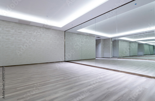 Interior of empty dance studio