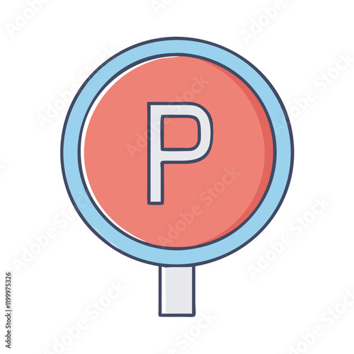 parking sign icon, parking sign vector illustration-simple illustration of parking sign, perfect for parking sign logos and themed design 